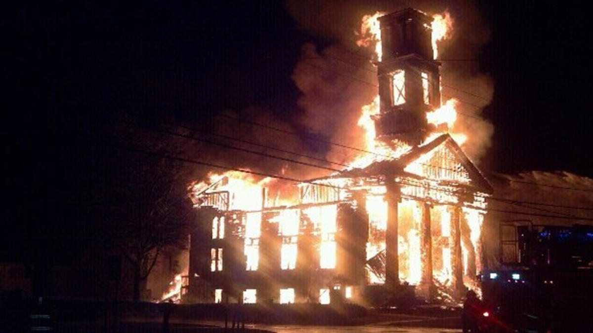 Somers Church Fire.